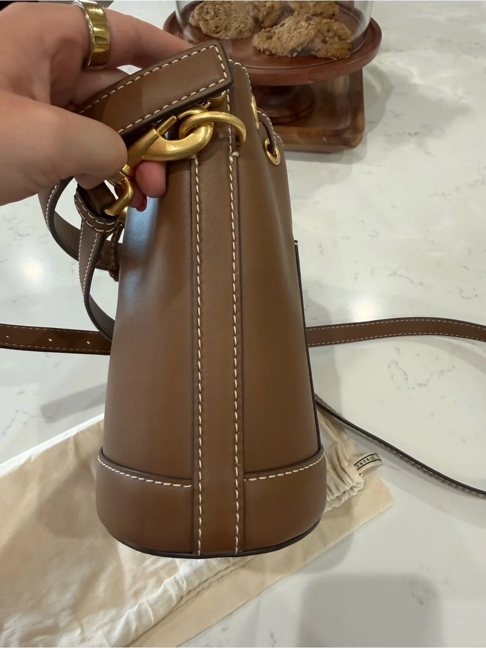 Tory Burch T Monogram Bucket Bag